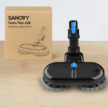 Sanovy Turbo Flex 28 dweil opzetstuk met verpakking voor steelstofzuiger en harde vloeren
