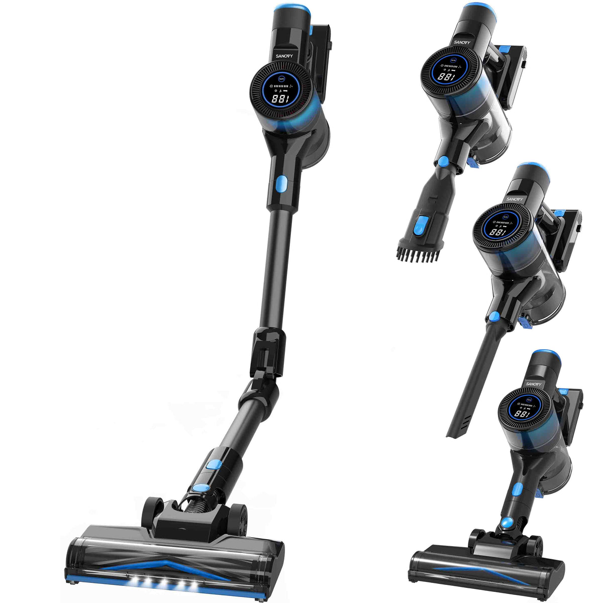 Sanovy Turbo Flex X28 Draadloze Steelstofzuiger