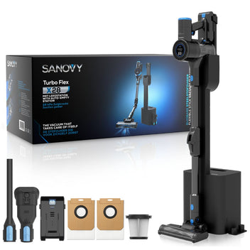 Steelstofzuiger met Automatisch Leegstation - Sanovy AutoDock X28